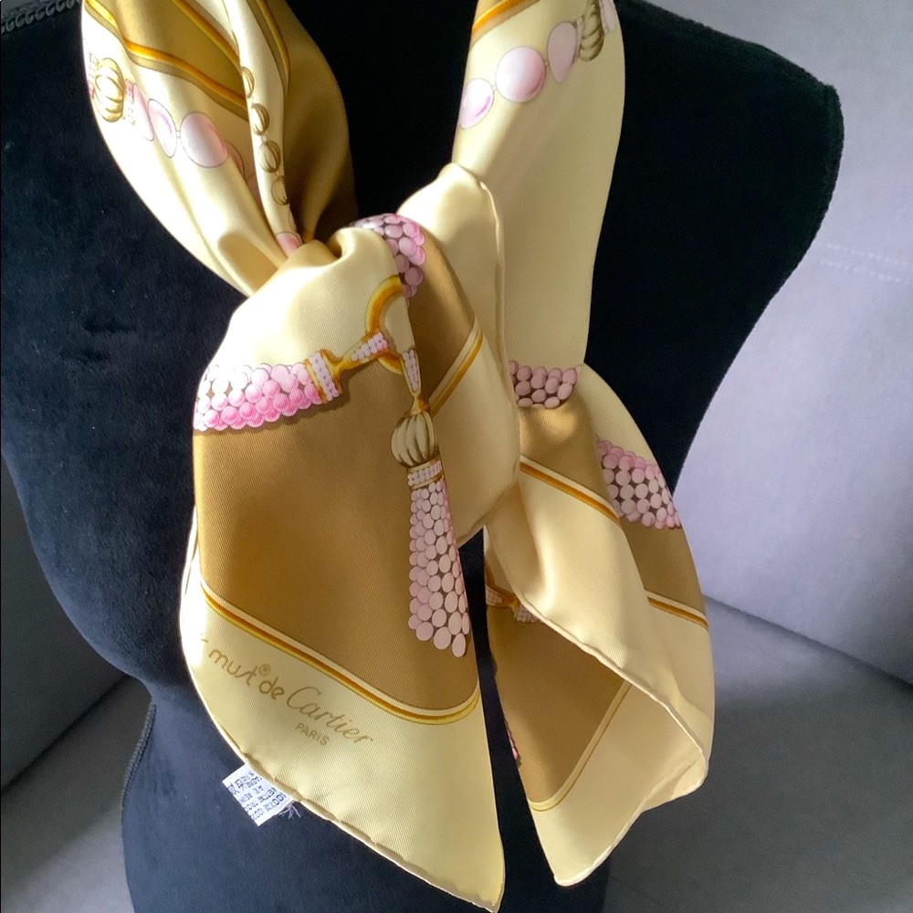 Authentic Cartier Silk Scarf